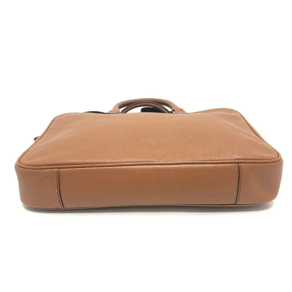 Michael Kors logo Bag 2WAY Briefcase Document Bag Business bag Leather Brown